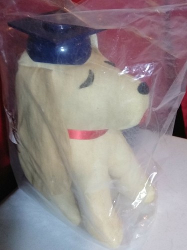 GRADUATION AUTOGRAPH DOG - 1980 AVON PRODUCTS NEW IN PACKAGE