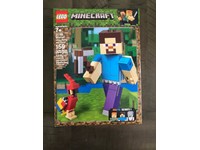 Building Sets Lego Minecraft Steve Bigfig With Parrot Building Kit 159 Pieces Toys Games