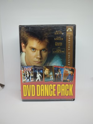 5 DVD DANCE PACK GREASE FOOTLOOSE  FLASHDANCE URBAN COWBOY SATURDAY NIGHT FEVER
