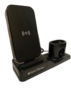 Aduro 3-in-1 Qi Wireless Desktop Charging Station for iPhone iWatch & 