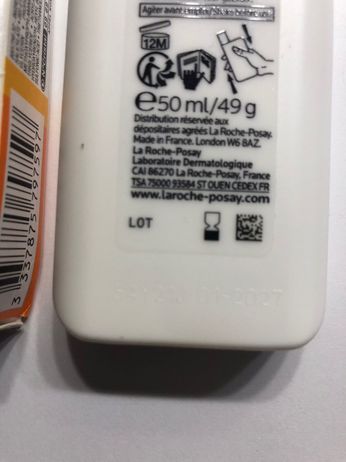 La Roche Anthelios UVmune 400 Invisible Fluid SPF50+ 50ml Fragrance Free Ex 1/27