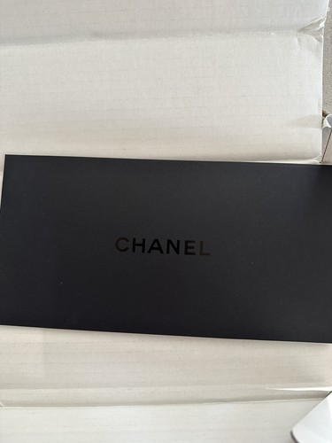 AUTHENTIC CHANEL GIFT BOX  9x5.5x3 w/ Pouch, Tissue/filler paper, Card holder