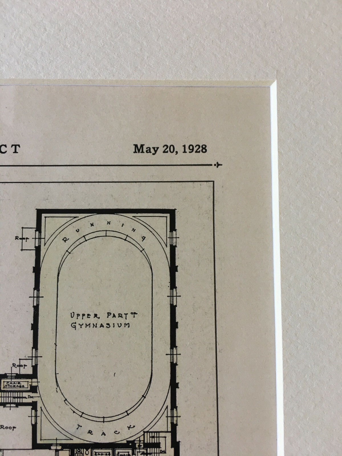 YMCA, Plans, St Petersburg, FL, 1928, Woolpert & Brown, Original Hand Colored