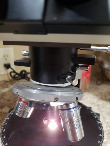 MEIJI ML POL Polarizing Trinocular Microscope Asbestos Wedge COMPENSATORS