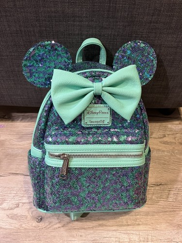 【Lounge Fly】Exclusive - Mouse Sequin man Mini Backpack Minnie Mouse Sequin Loungefly Mini Backpack
