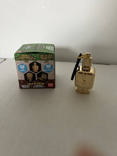 Minecraft Backpack Hanger Series 2 24k Gold Rabbit Figure