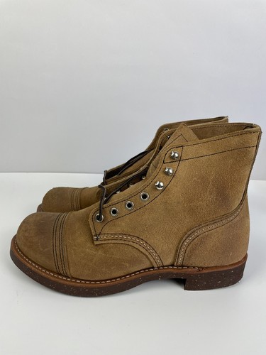 靴 Red Wing 8111 Iron Ranger Men's Iron Ranger 6-Inch Boot in Dark Brown Leather 8111