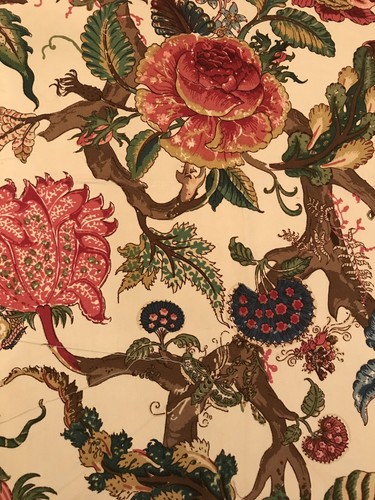 Exqusite Vinage Floral Cotton Screenprint Remnant Lot