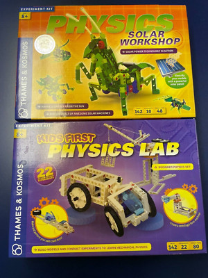 Thames and Kosmos Kids First Physics Lab and Physics Solar Workshop Kits EUC