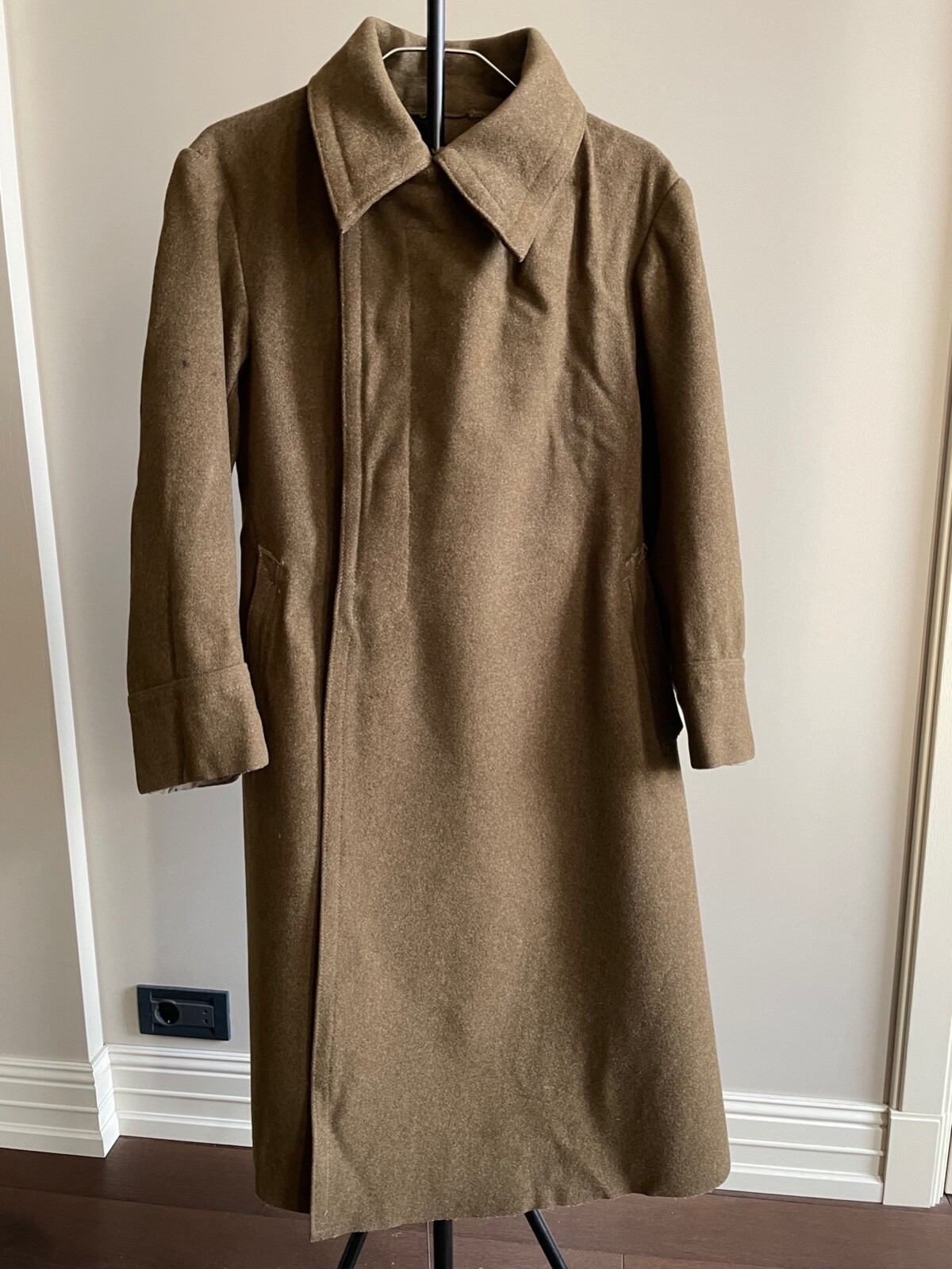 Euro coat 60s vintage 古着 military VINTAGE 1950s U.S. Army Raincoat Coated Nylon Taupe Shade