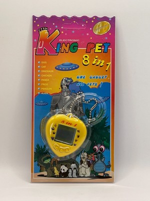 King Pet 8 in 1 Electronic Virtual Key Pet New On Card Tested/Working