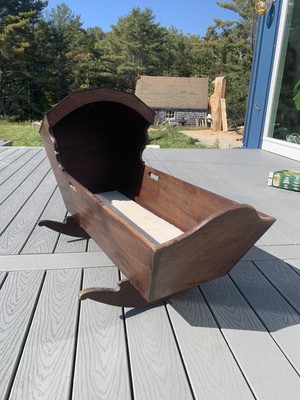 baby cradle rocker wood