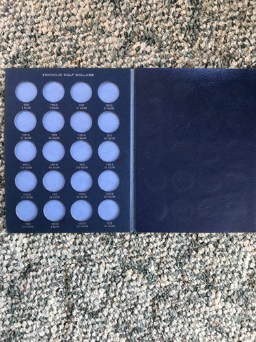 BENJAMIN FRANKLIN HALF DOLLAR Collection starting 1948 VintageHarris Coin Folder