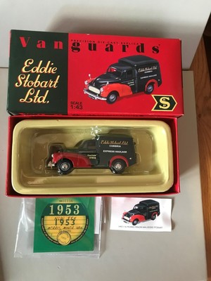 Vanguards VA01116 1:43 Scale Morris Minor Van Eddie Stobart