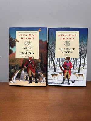 Lost & Hound (2023) And Scarlet Fever (2019) By Rita Mae Brown First Editions
