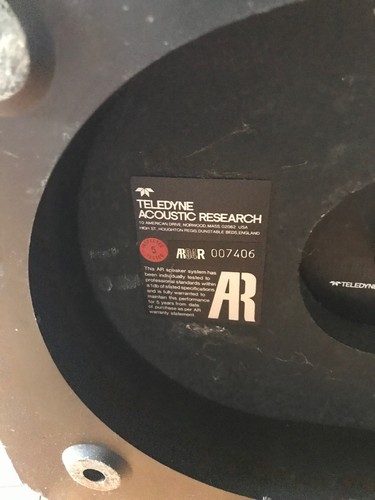 AR AR94R Teledyne Acoustic Research Model AR94R Floor Speaker ONE Parts