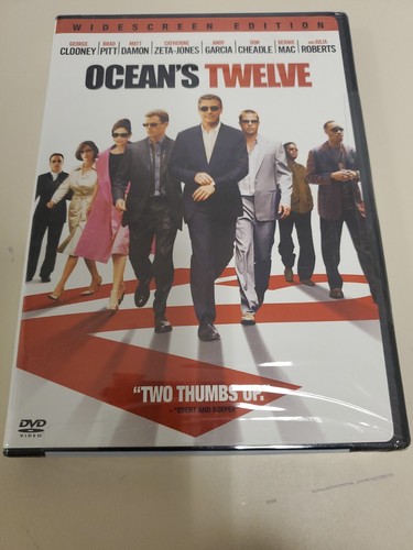 Ocean's Twelve (DVD, 2004) BRAND NEW/FACTORY SEALED *WIDESCREEN EDITION *Clooney