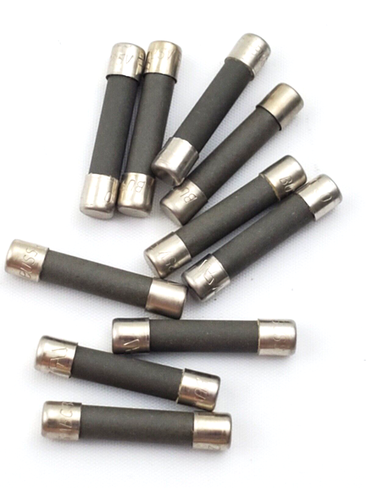 Lot of 10 Bussmann ABC30 125 Volt 30 Amp Ceramic 1/4" x 1-1/4" Fast Acting Fuses
