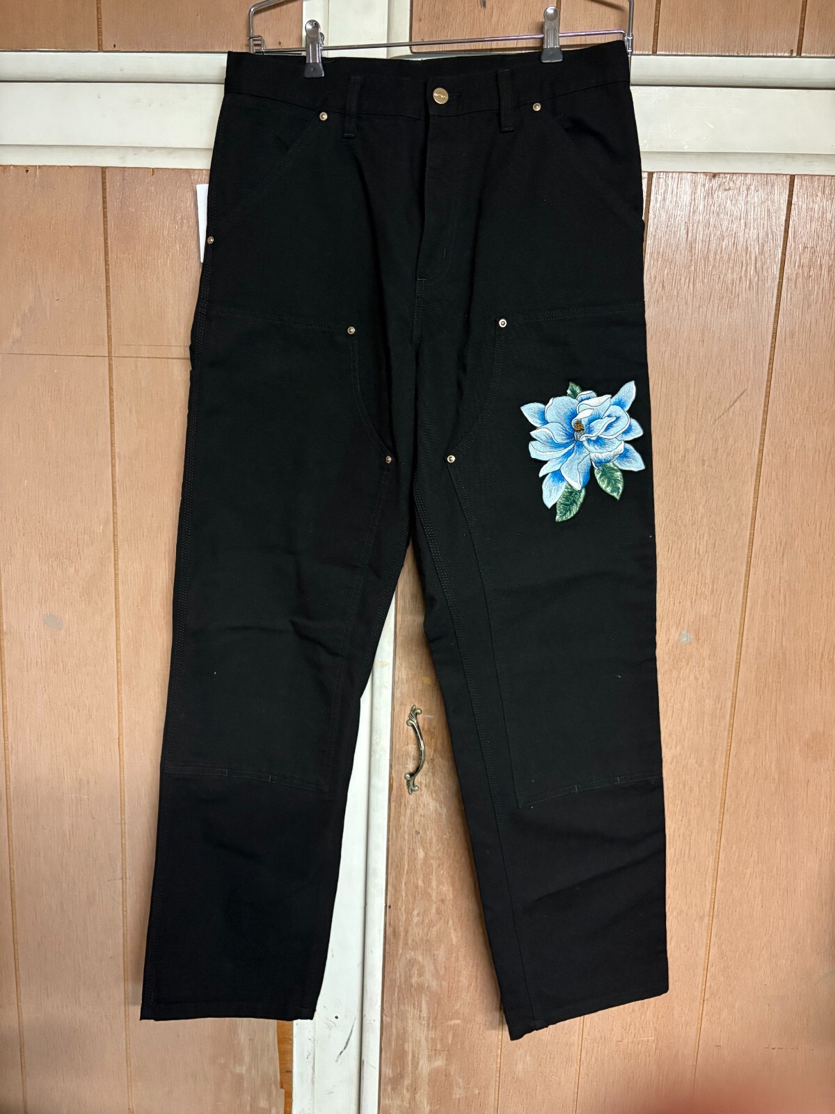 awake ny × carhartt double knee pant 30 Awake AWAKE NY X CARHARTT WIP DOUBLE KNEE PANT Black | BSTN