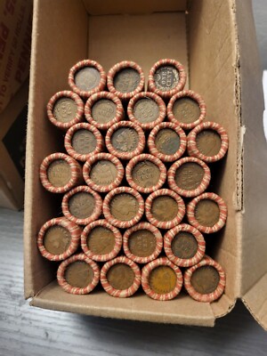 Indian Head Ender Copper Cents Rolls 1863-1981. 