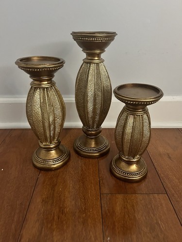 12in,10in And 8un Candle Holders