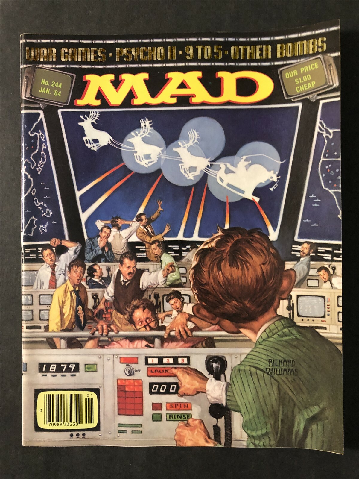 【額縁付き】mad magazine ① A2ポスター Mad Magazine January 1984 No 244 War Games VG | eBay