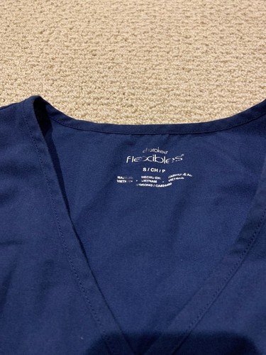 Cherokee Maternity Scrub Set Top And Bottom Navy Size Small