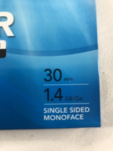 Sony Handy Cam Dvd-r 30 Minute 1.4 Gig Lot Of 5 Nib Single Sided Monoface