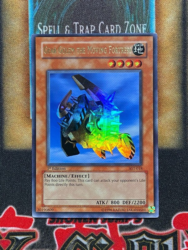 Yugioh Gear Golem The Moving Fortress AST-018 Ultra Rare 1st Ed LP