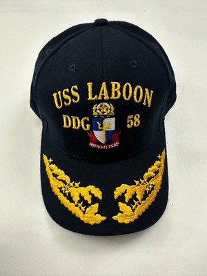 New The Corps USS Laboon DDG 58 Logo Blue Baseball Cap Hat One Size