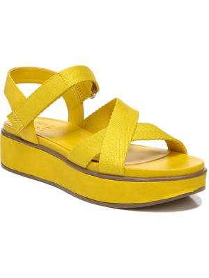 

NATURALIZER Женские желтые нескользящие сандалии Balena с круглым носком на платформе 8 м, Желтый, H6779M3