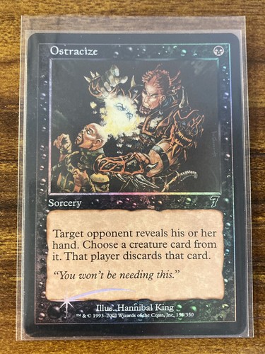 MTG✨OSTRACIZE FOIL✨7th Edition MINT Common SORCERY 2001 Hannibal