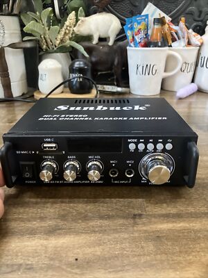 180W Wireless Bluetooth Stereo Amplifier, Sunbuck Dual Channel Sound Power Audio