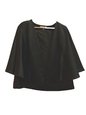 Issa London Black Cape Jacket Smart Size 14 Kimberley Ipanema John Lewis