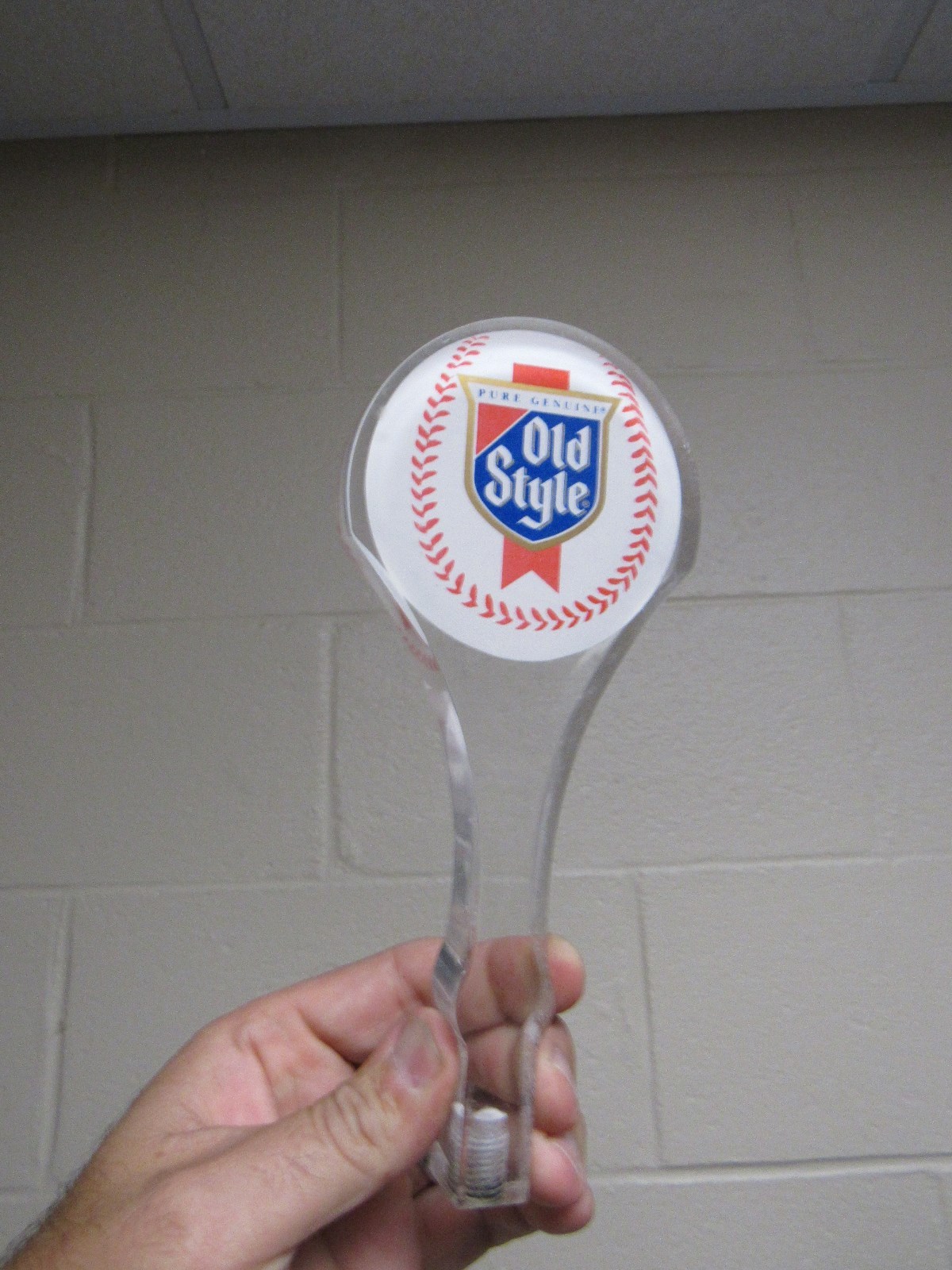 OLD STYLE chaser taster 2 beer glass Thermo serv mug plasticTapper LOT baseball