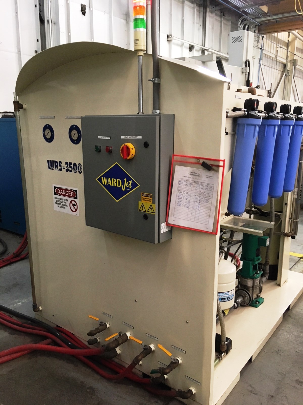 WATER JET FILTRATION SYSTEM