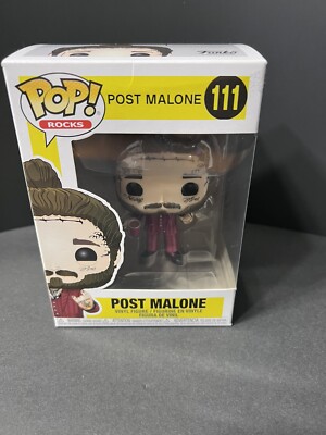 Funko Pop Rocks Post Malone Vinyl Figure With Protector