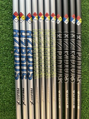 RAW Custom Shafts! Project X, HZRDUS Smoke. Choose Model, Flex, Weight.