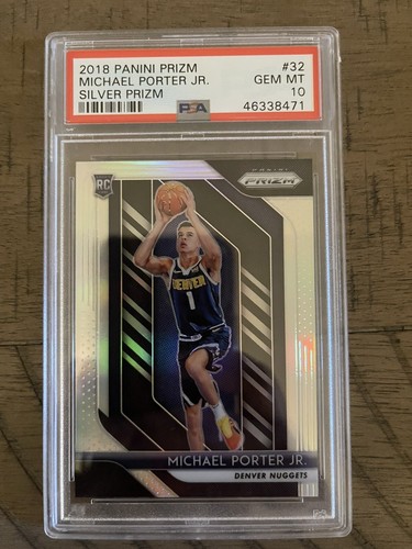 2018-19 Panini Silver Prizm #32 Michael Porter Jr. Nuggets RC