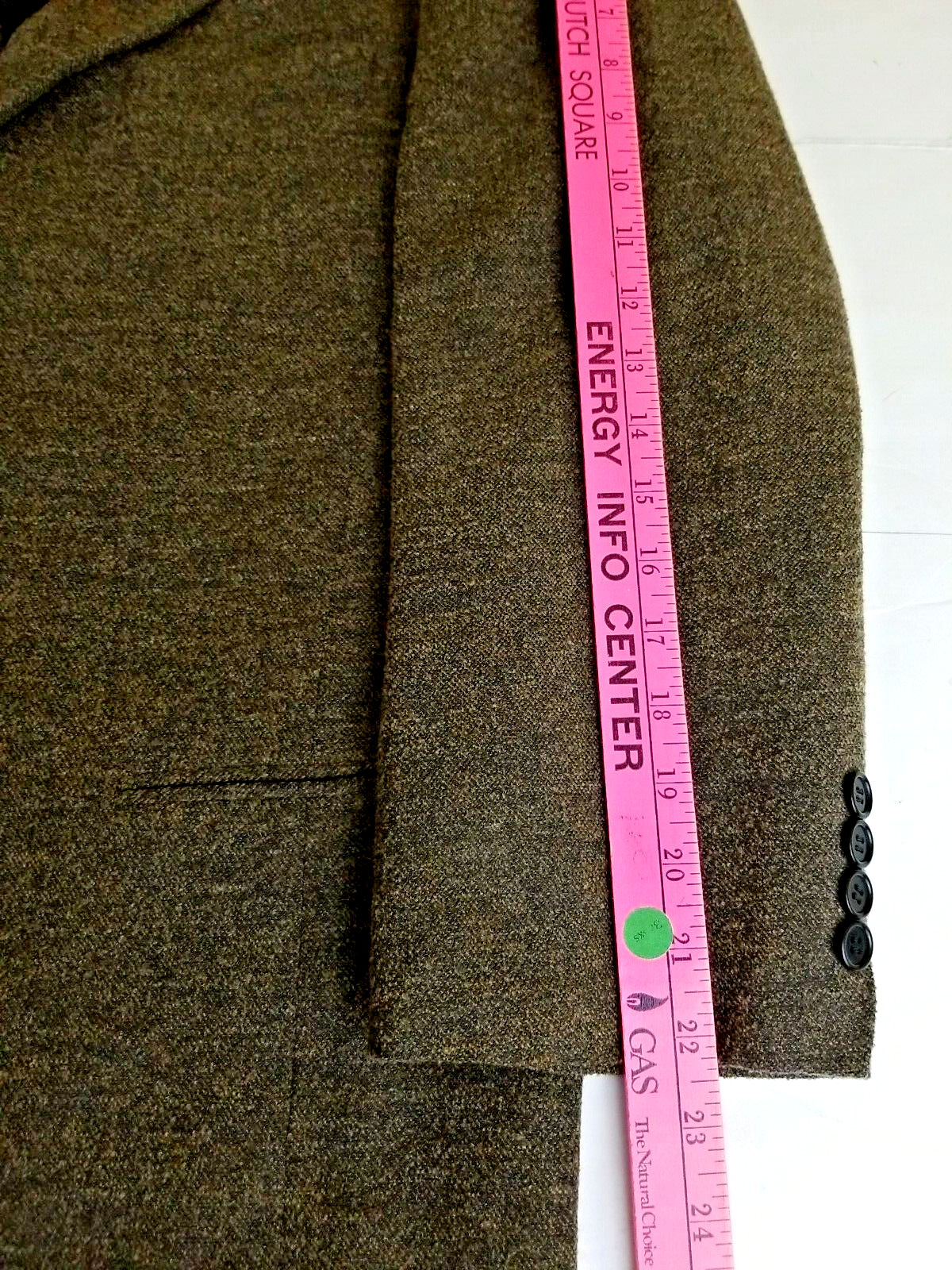 Donna Karan Signature Blazer Men 42R Brown Gray Wool Suit Jacket Made in Italy