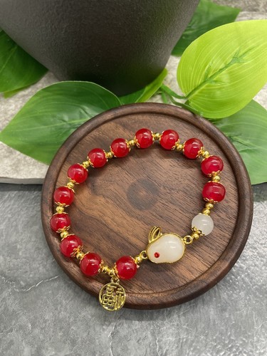 新品 Galis Jewelry ハンドメイド Beaded Bracelet WildatHeartKnottedMulticolorBe