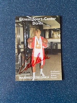 Autogrammkarte     Manfred ZIELONKA    Boxen     signiert