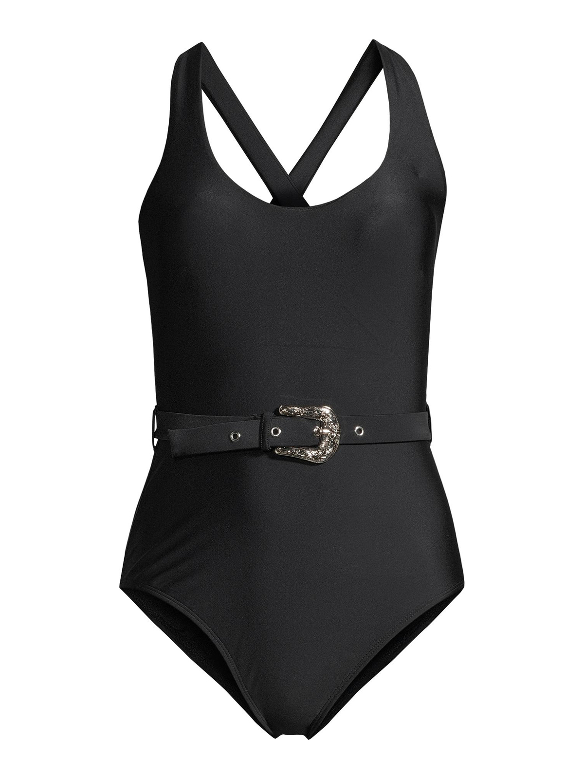 No Boundaries Juniors' Western Belted One-Piece Swimsuit