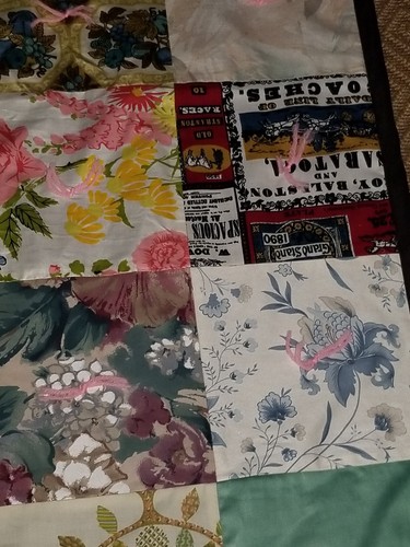 Vintage Completely Hand Made Flowered All Cotton 50