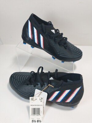 Adidas Men's Predator Edge.2 FG Soccer Cleats GW2271 Core Black Vivid Red Sz 5.5
