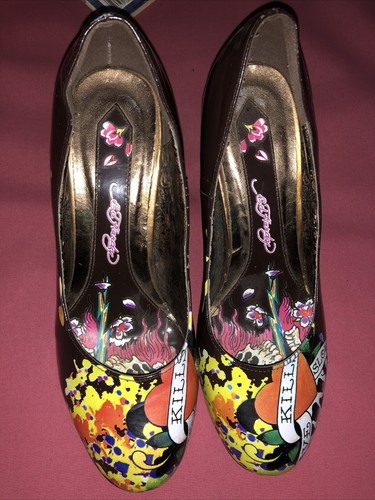 新品未使用品 エドハーディー LOVE KILLS SLOWLY スニーカー Ed Hardy Love Kills Slowly No Lace Slip On Shoe Size 12 | eBay