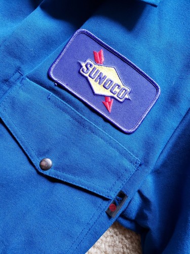 Vtg 60s 70s SUNOCO Uniform Overalls Coveralls Union Made Deadstock Racing 38S