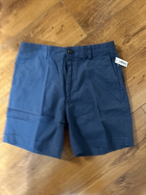 NWT Amazon Essentials Men s Classic Fit 7  Inseam  Cotton Shorts Blue Size  31