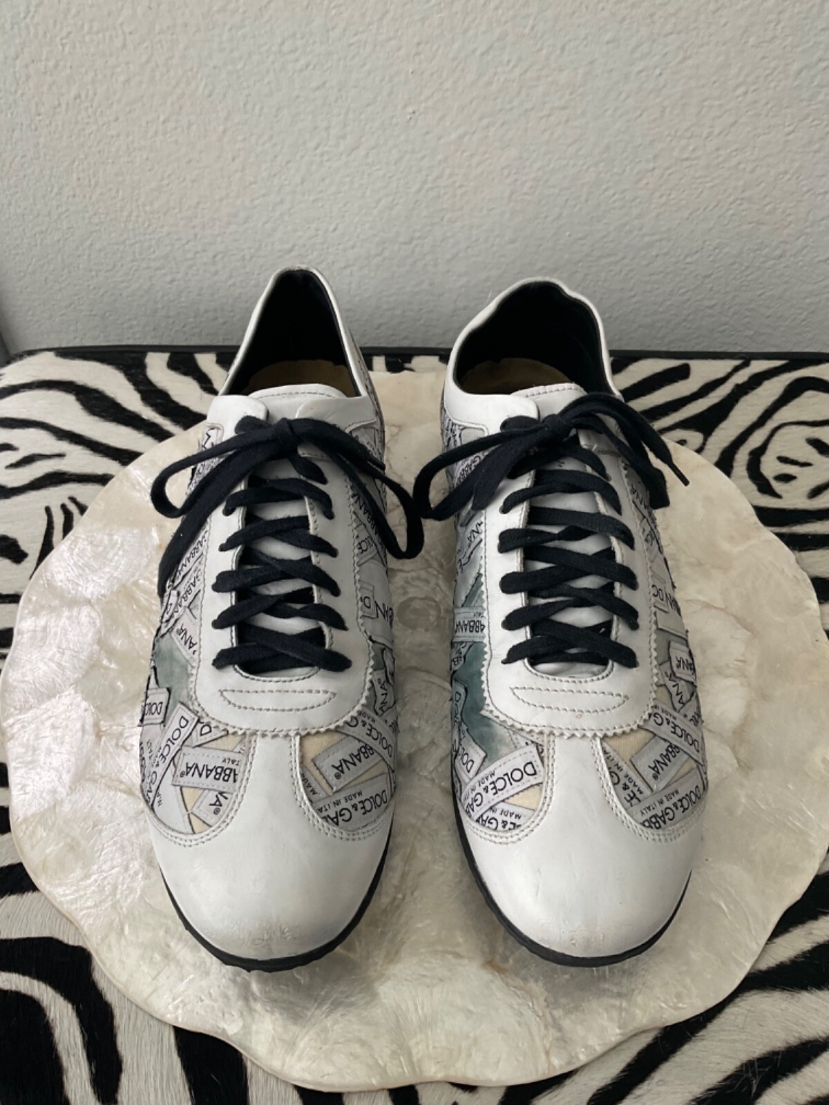 Dolce & Gabbana WHITE SPORTS SHOES スポーツ シューズ ロゴ White Sports shoes 