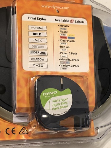 DYMO LetraTag LT-100T Personal Label Maker Portable English French Spanish